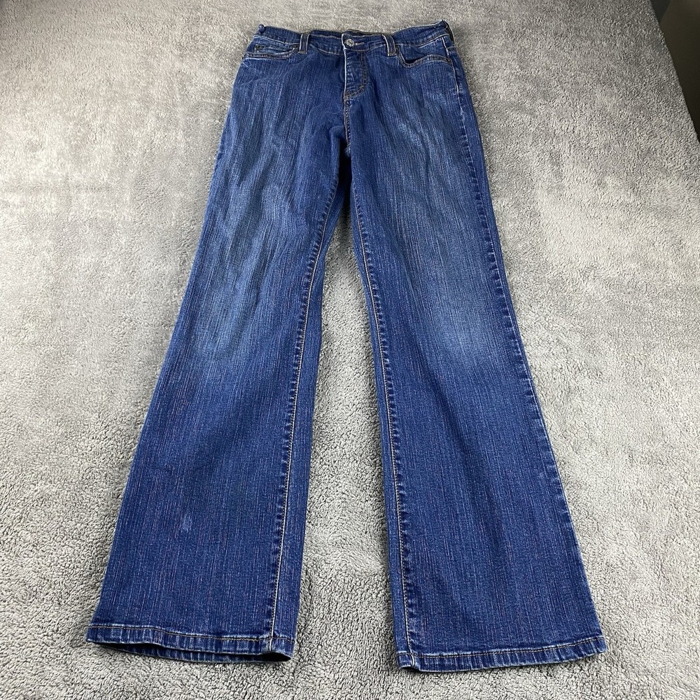 Levis 512 Perfectly Slimming Boot Cut Jeans Womens 6S Blue Medium Wash Mid Rise